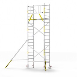 Panthera Panthera Basic met voorloopleuning rolsteiger carbon vloer 75x185x6,2m werkhoogte