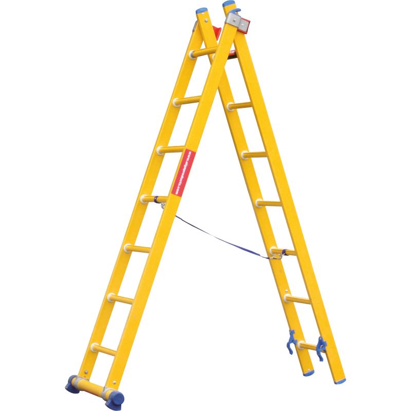 Bepalen longontsteking Voorkeur Kunststof ladder 2x6 treden - SteigerCentrum.nl