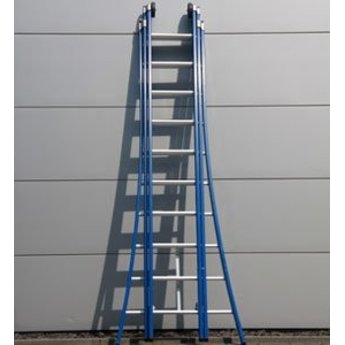 DAS 3 delige ladder 3x10 treden (blauwe coating)