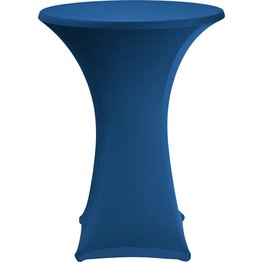 Stehtischbezug, 2-tlg-Set Ø 80 cm marineblau