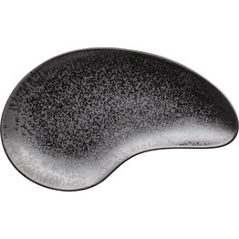 Porzellanserie „Ebony" Platte flach oval 36x21cm