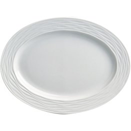 Hotelporzellan "Curved" Platte oval, 28 cm