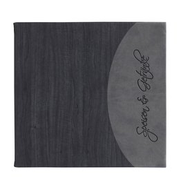 Speisekarte "Felia" quadratisch schwarz + grau