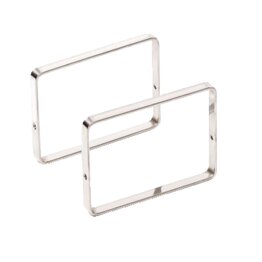 Buffet-Präsentation "OAK" Bügel 12x9cm Edelstahl 2er Pack - NEU