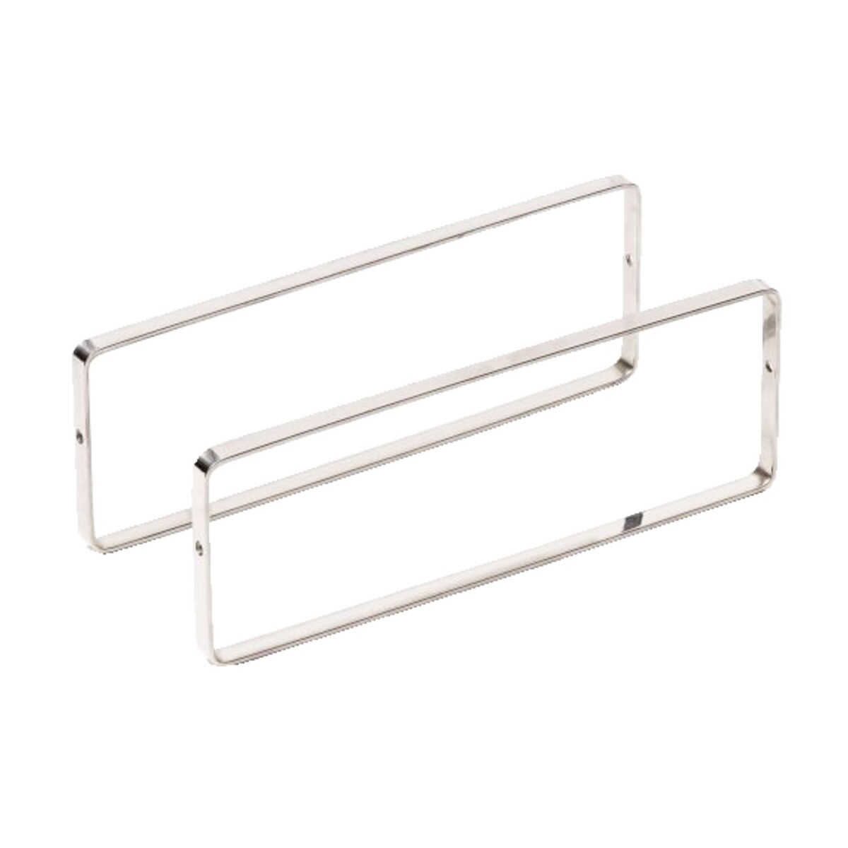 Buffet-Präsentation "OAK" Bügel 25x9cm Edelstahl 2er Pack