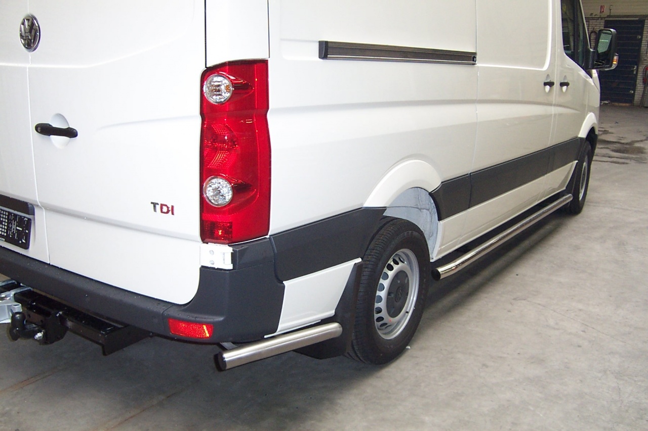 Sidebars RVS Mercedes Sprinter vanaf 2006 achterzijde Mijn Bus is Top