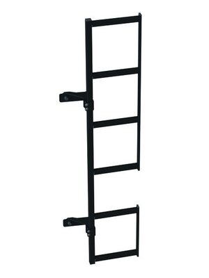 Zwarte duplex ladder 180 graden montage op deurscharnier Nissan NV300 H1 Rechterzijde