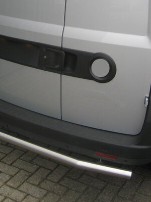 Rearbar RVS geborsteld Opel Combo vanaf 2012 L1 uitvoering zonder trekhaak