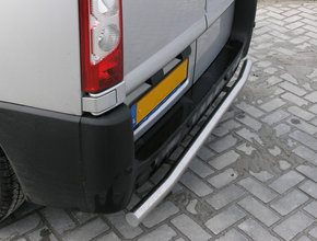 Peugeot Rearbar RVS geborsteld Peugeot Expert vanaf 2016 uitvoering zonder trekhaak