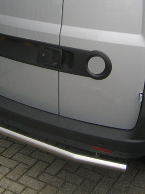 Rearbar RVS geborsteld Opel Combo vanaf 2019 L1 uitvoering zonder trekhaak