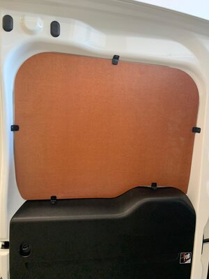 Deurpanelen Opel Combo vanaf 2010 achterdeuren bovenzijde 2 stuks