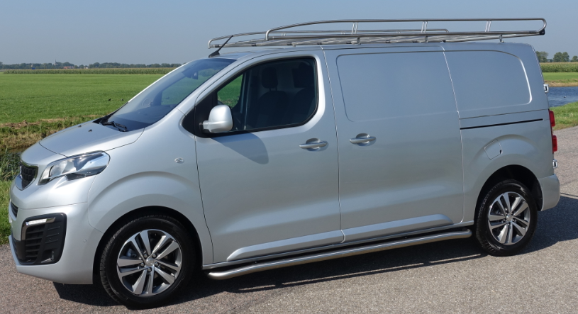 Imperiaal RVS Peugeot Expert vanaf 2016 inclusief opsteekrol en geluidswikkel