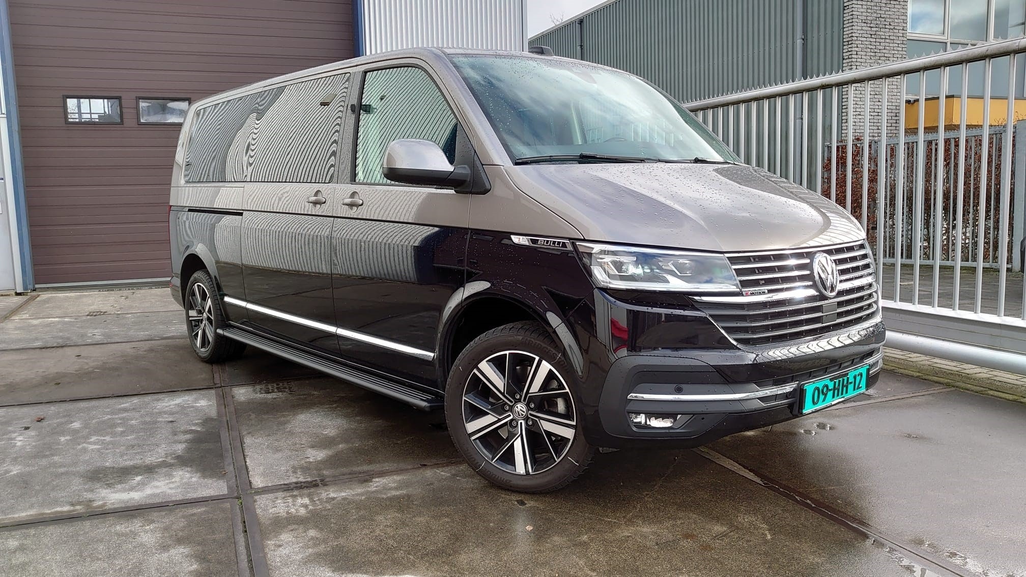 Side-step zwart Volkswagen T6.1