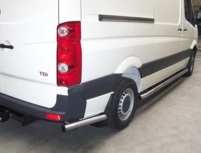 Mercedes Sidebars RVS Mercedes Sprinter vanaf 2018 achterzijde