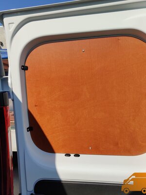 Deurpanelen Opel Vivaro vanaf 2014 achterdeuren bovenzijde 2 stuks