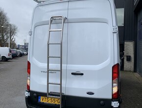 Ford Deurladder RVS montage op linkerdeur Ford Transit vanaf 2014