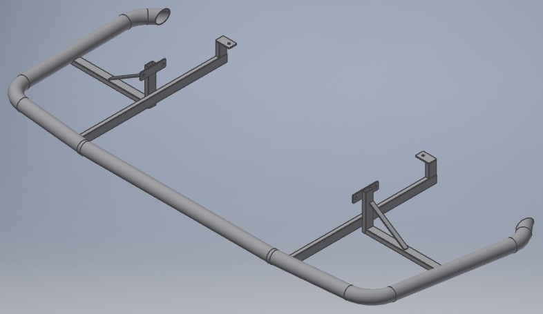 Volkswagen Rearbar RVS  Volkswagen Crafter vanaf 2017