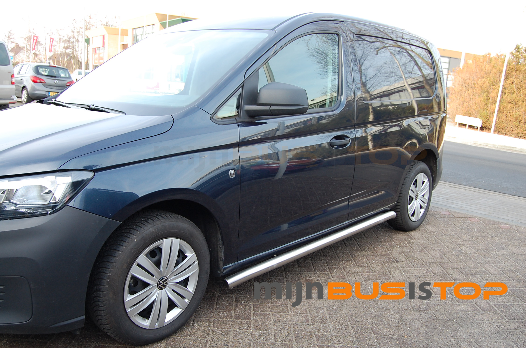 Sidebars Volkswagen Caddy Cargo RVS geborsteld