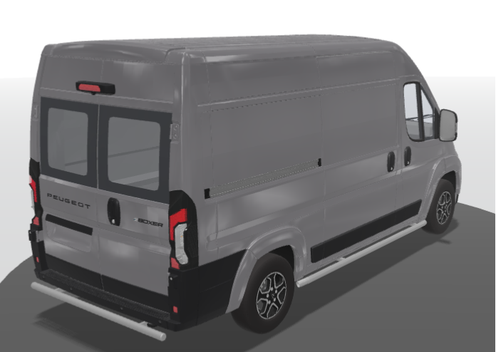 Peugeot Rearbar RVS Peugeot Boxer vanaf 2006 zonder trekhaak