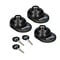 IVECO GATELOCK T-lock beveiligingsslot - slamlock - set van 3 sloten - mat zwart voor Iveco eSuperJolly vanaf 2026