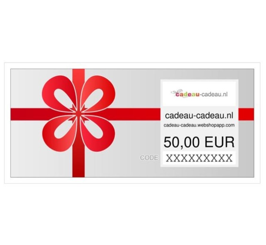 Cadeaubon direct printen of mailen