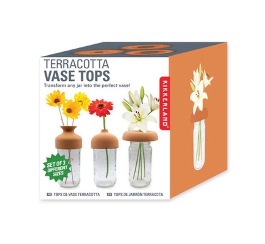 Terra Cotta Vase Tops