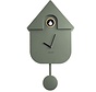 Wall Clock Modern Cuckoo Jungle Green