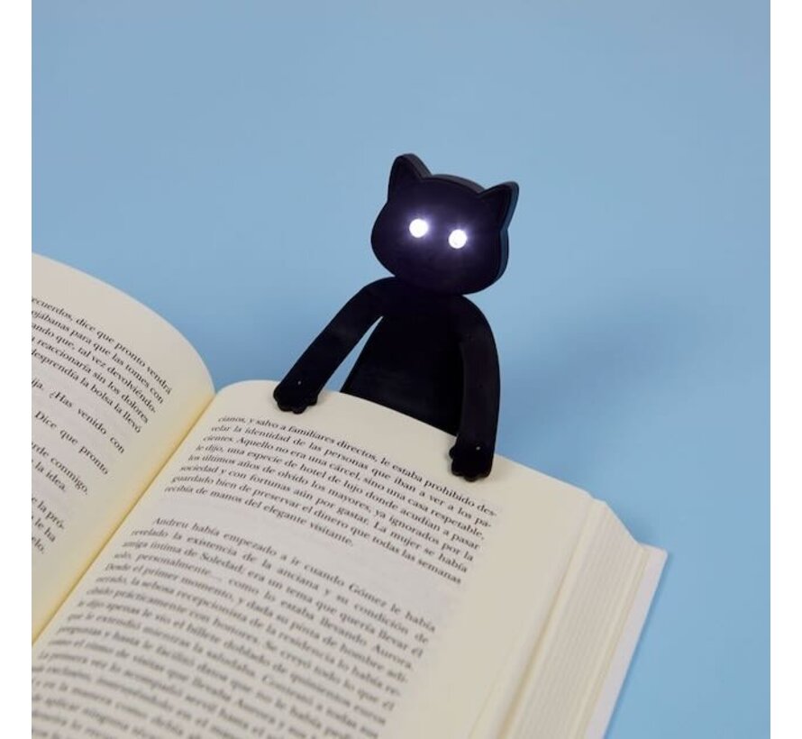 Boekenlampje kat