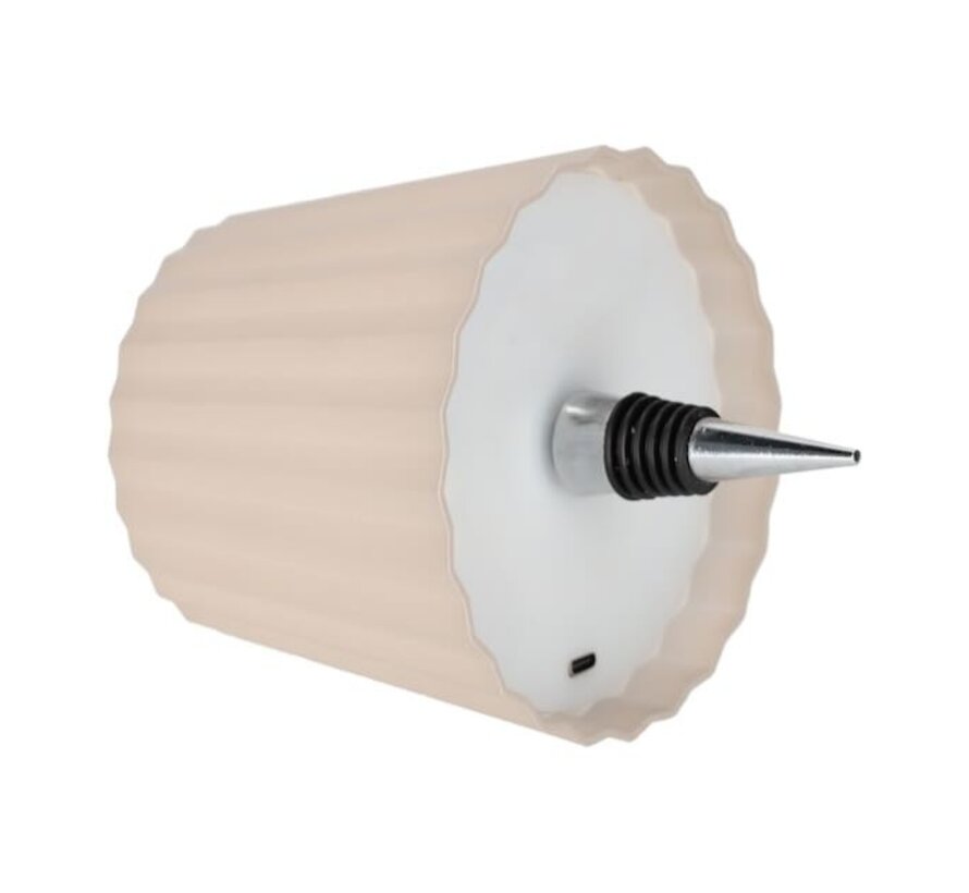 Flessenlamp ribbel