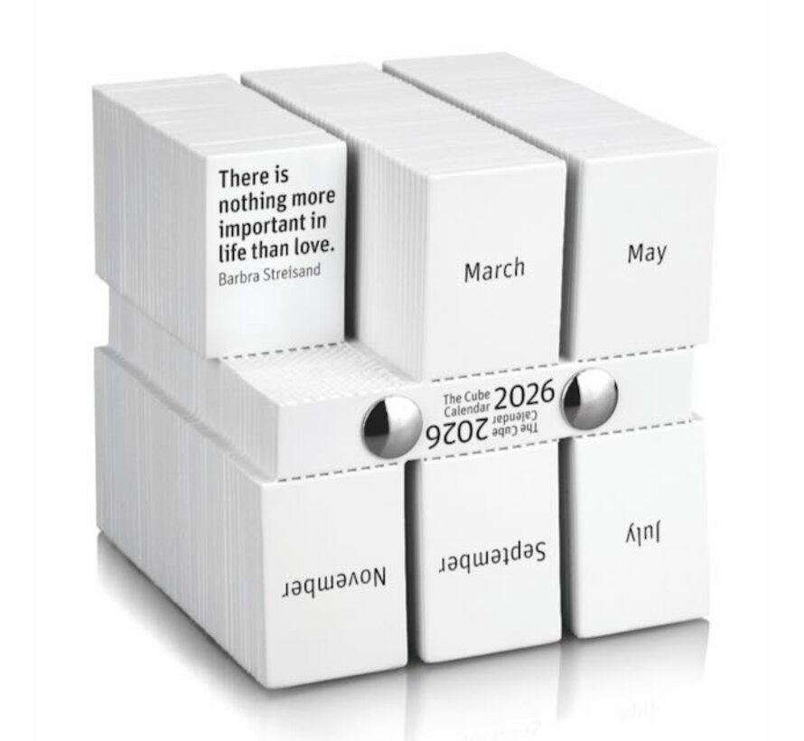 The Cube Calendar 2026
