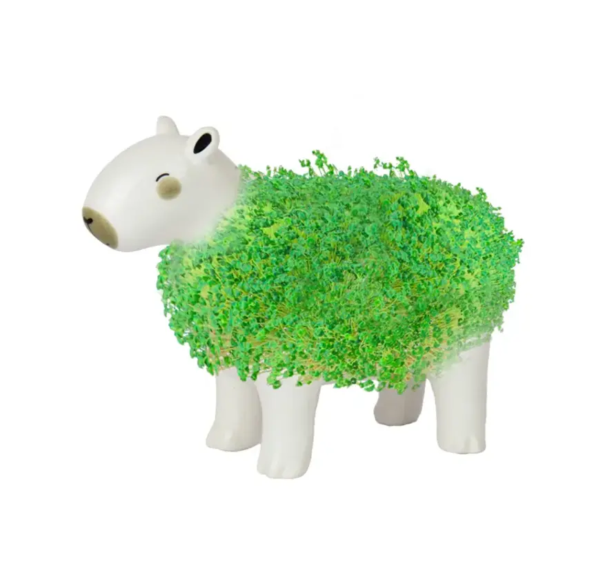 Capybara Plantenpot met groene vacht