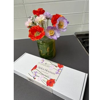 Zijden bloemenboeketje