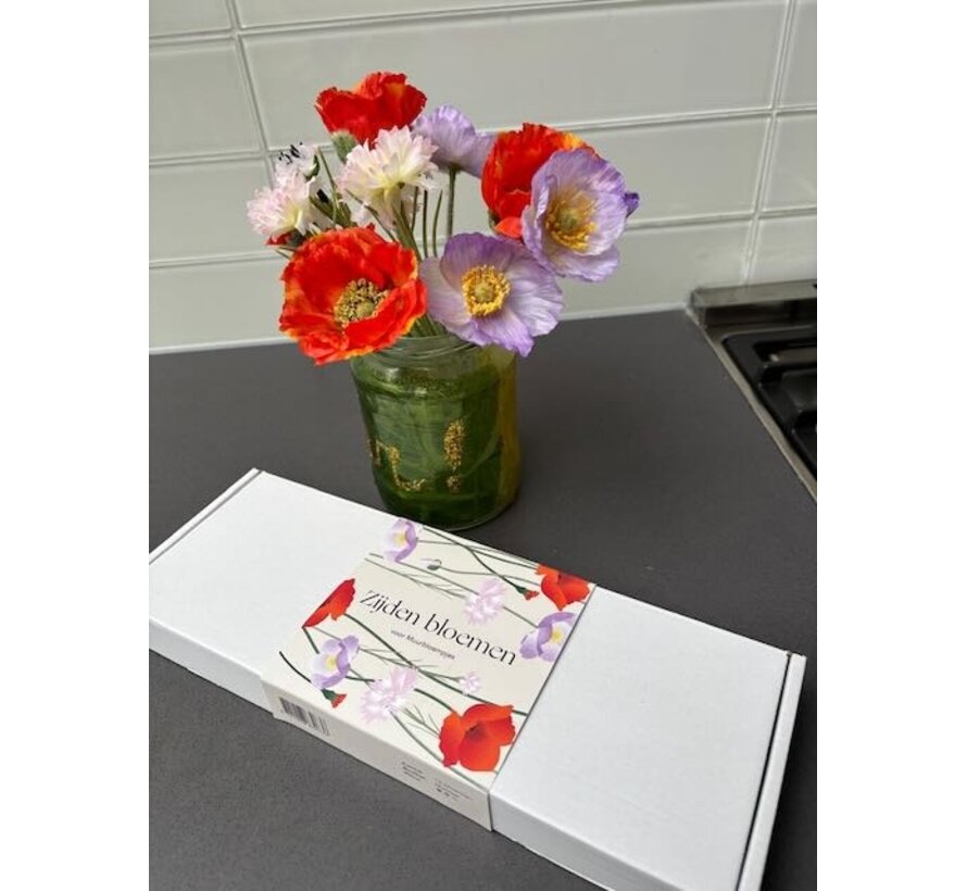 Zijden bloemenboeketje