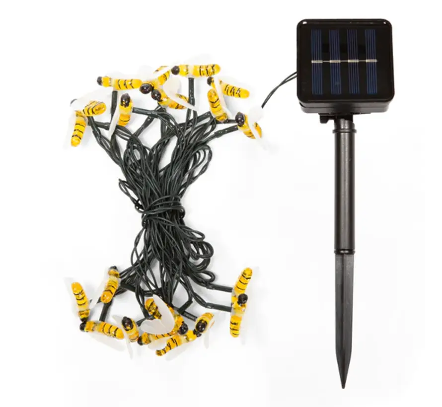 Snoer met bijenlampjes op zonne-energie