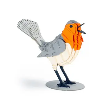 Kikkerland Roodborst 3D puzzle