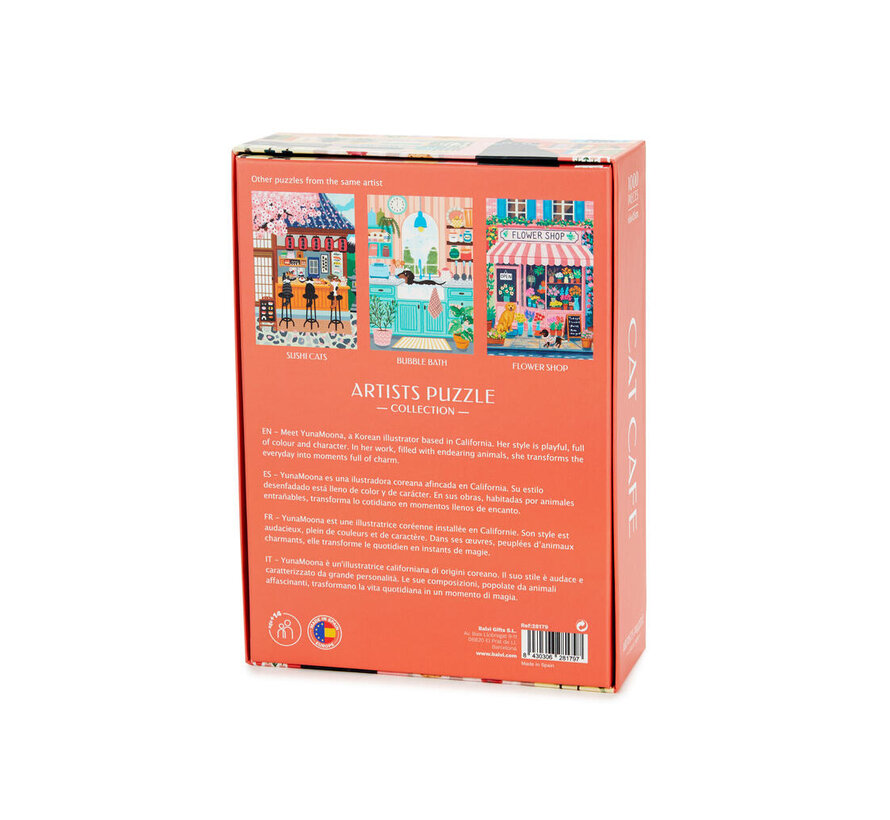 Puzzel Cat Café 1000 Stukjes – Balvi Puzzle Cat Café