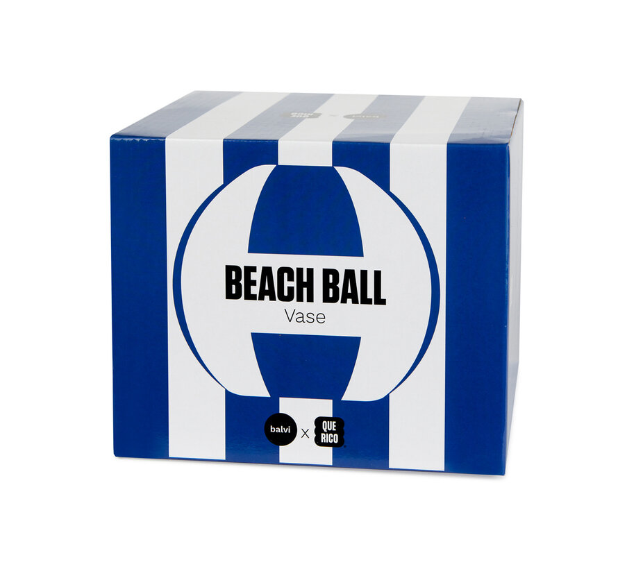 Vaas Strandbal Blauw 14 cm – Balvi Beach Ball Vase