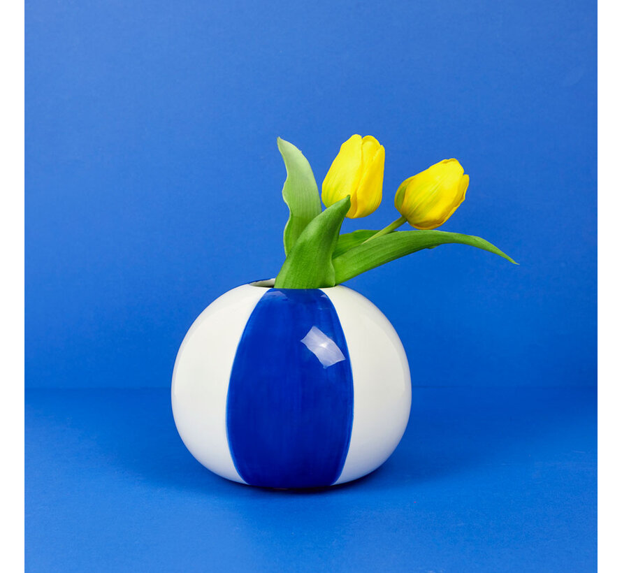Vaas Strandbal Blauw 14 cm – Balvi Beach Ball Vase