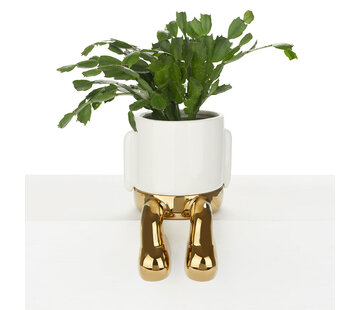 Balvi Gouden Bloempot met Hangende Poten