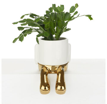 Balvi Gouden Bloempot met Hangende Poten