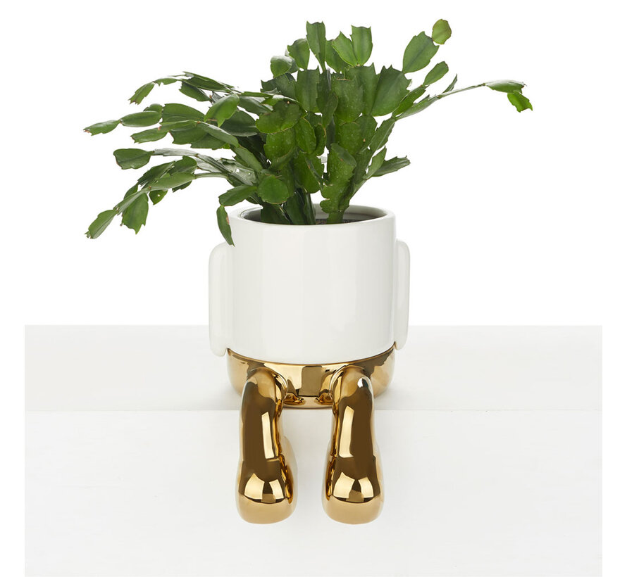 Gouden Bloempot met Hangende Poten – Balvi Mr. Dangly Gold Edition