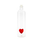 Waterfles met Rood Hart 1,2 Liter – Balvi Atlantis Love Bottle