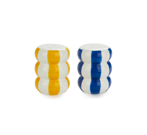 Balvi Peper- en Zoutstel Gestreept – Balvi Floats Salt & Pepper Set