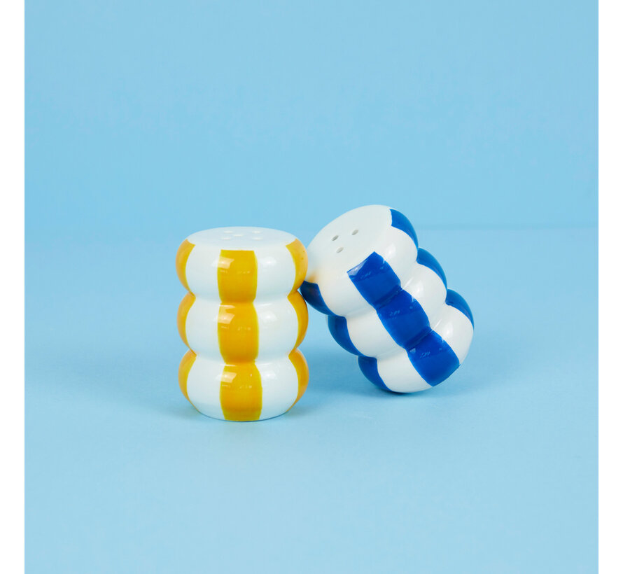 Peper- en Zoutstel Gestreept – Balvi Floats Salt & Pepper Set