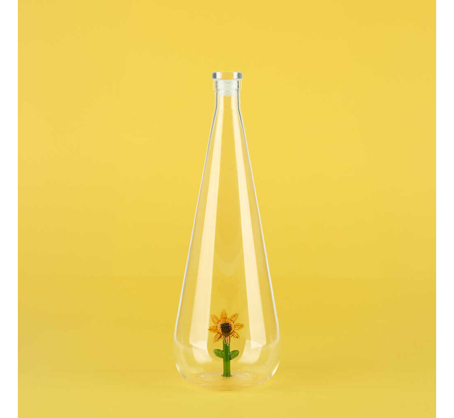 Waterfles met Zonnebloem 1 Liter – Balvi Botanical Sunflower Bottle
