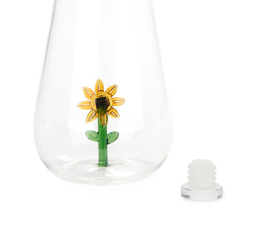 Waterfles met Zonnebloem 1 Liter – Balvi Botanical Sunflower Bottle
