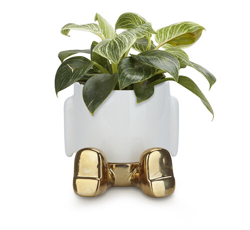 Balvi Bloempot Zittend Mannetje Goud – Balvi Mr. Sitty Gold Edition