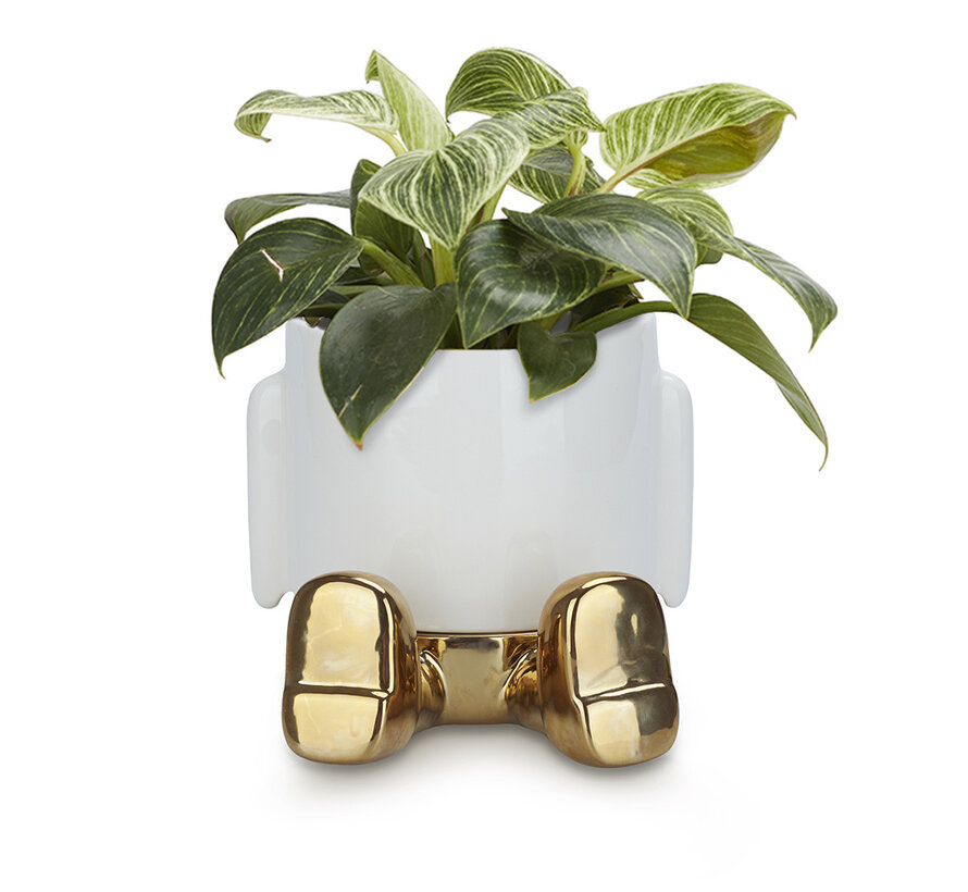 Bloempot Zittend Mannetje Goud – Balvi Mr. Sitty Gold Edition