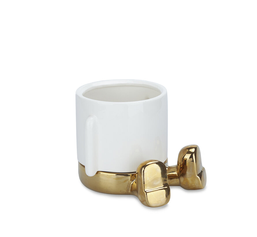Bloempot Zittend Mannetje Goud – Balvi Mr. Sitty Gold Edition