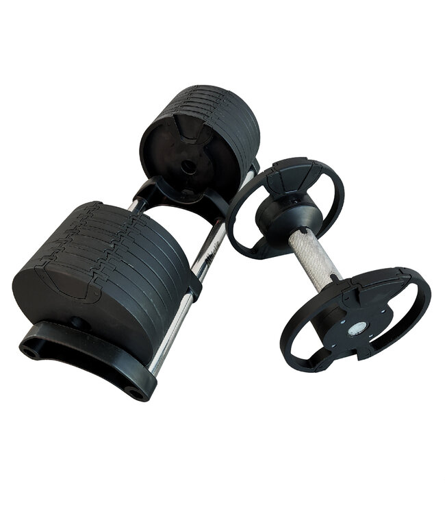 Athletic Performance Adjustable Dumbbellset + Rack